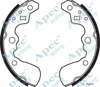 APEC BRAKING shu515 -  Комплект тормозных колодок